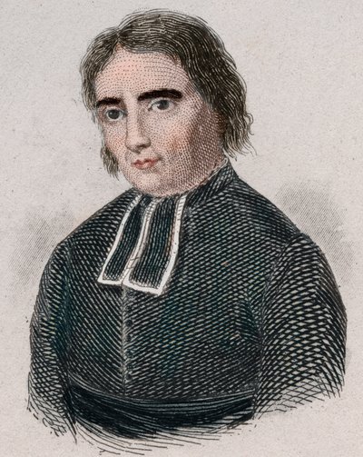 Portret van Roch Ambroise Cucurron, bekend als de abt Sicard, Franse pedagoog (1742-1822). Gravure uit 1876. door Unknown artist