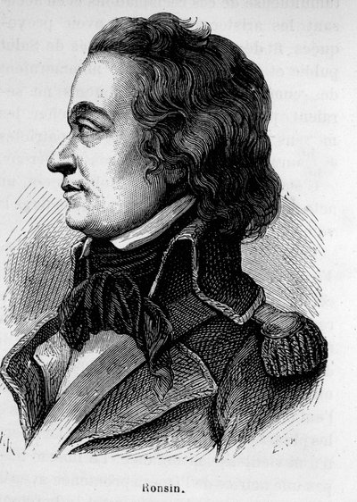Portret van Ronsin, Franse schrijver en generaal (1752 - 1794) door Unknown artist