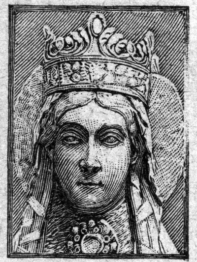 Portret van Sint Clotilde door Clovis I. (470-548) door Unknown artist