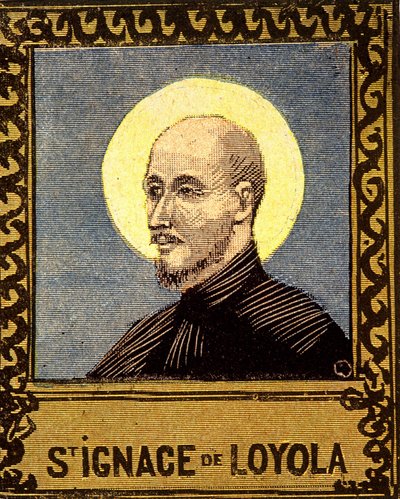 Portret van Sint Ignatius van Loyola (1491 - 1556), oprichter van de Sociëteit van Jezus. 19e eeuw. door Unknown artist