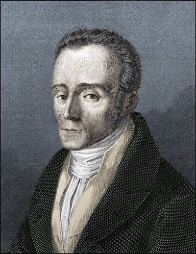 Portret van Silvio Pellico, Italiaanse schrijver door Unknown artist