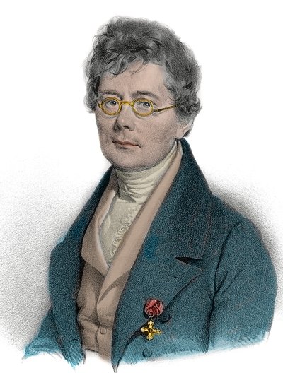 Portret van Simon Sechter (1788-1867), componist, theoreticus, muziekleraar en dirigent (gravure) door Unknown artist