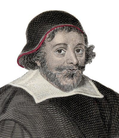 Portret van Sir John Glanville de Jongere (1586-1661), Engelse advocaat en politicus, vertegenwoordiger van het Hof van Parlement van 1640. Gravure uit de 19e eeuw door Unknown artist