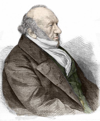 Portret van Sir Moses Montefiore (1784-1885) Engelse bankier en filantroop, van Italiaanse afkomst. door Unknown artist