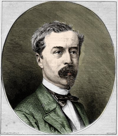Portret van Sir Richard Wallace (1818-1890), Engelse filantroop en kunstverzamelaar. Gravure uit 1872. door Unknown artist