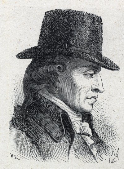 Portret van Stanislas Marie Maillard, deurwaarder en emblematische figuur van de Franse Revolutie door Unknown artist