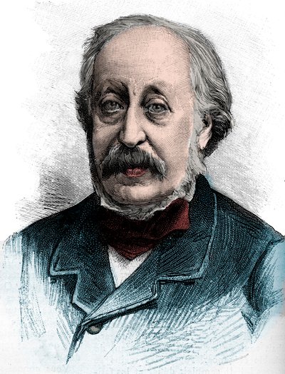 Portret van Stephen Heller (1813-1888) Hongaars pianist, leraar en componist - Gravure 1888 door Unknown artist
