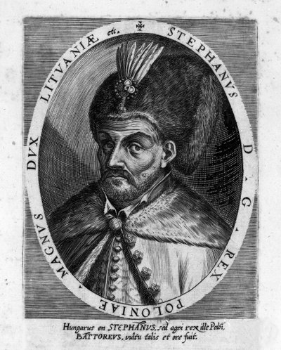 Portret van Stefanus I Báthory (1533-1586), Prins van Transsylvanië en Koning van Polen door Unknown artist