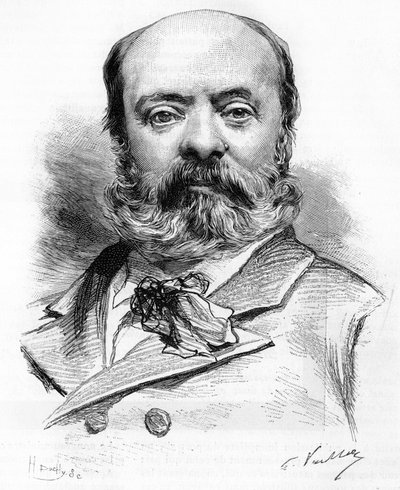 Portret van Théodore Aubanel (1829-1886) Franse dichter en toneelschrijver door Unknown artist
