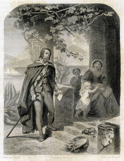 Portret van Torquato Tasso, genaamd in het Frans Le Tasse door Unknown artist