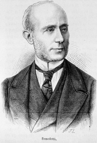 Portret van Vincent Benedetti, Franse diplomaat (1817-1900) door Unknown artist