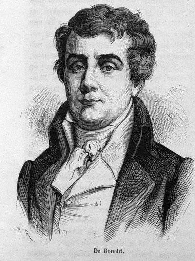Portret van Burggraaf Louis De Bonald (1754 - 1840) door Unknown artist