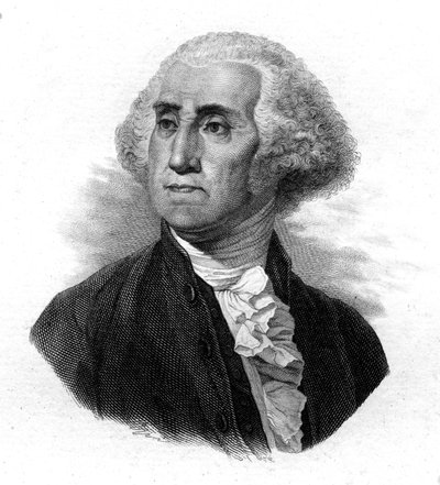 Portret van Washington door Unknown artist