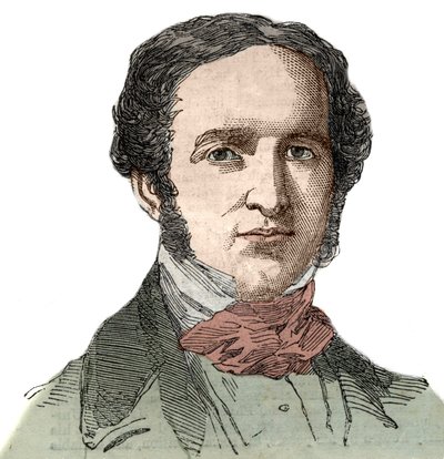 Portret van William Hickling Prescott (1796-1859), Amerikaanse historicus. door Unknown artist