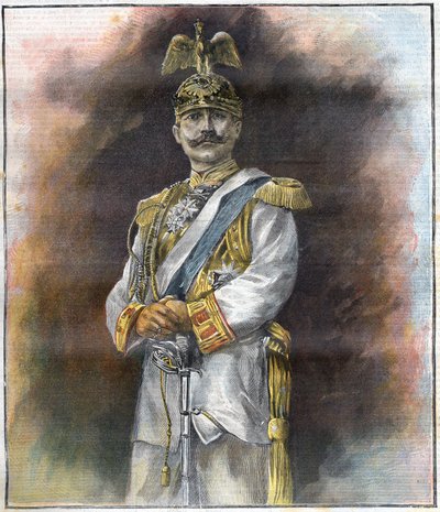 Portret van Willem II (1859 - 1941). door Unknown artist