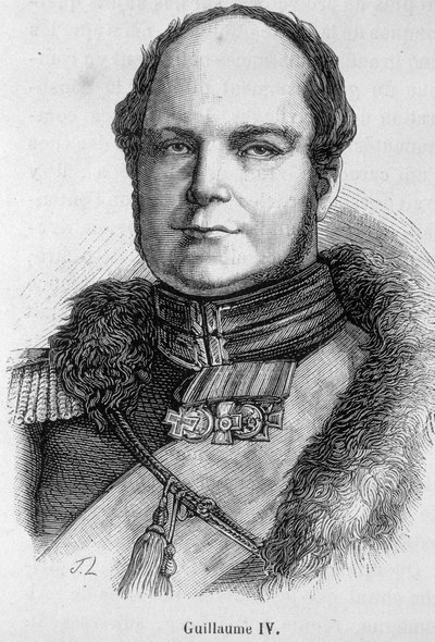 Portret van Willem IV (1765-1837), Koning van Engeland en Ierland door Unknown artist