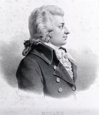Portret van Wolfgang Amadeus Mozart (1756-1791) door Unknown artist