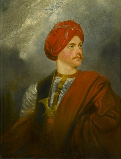 Portret van een Man in Oosterse Kleding door Unknown artist