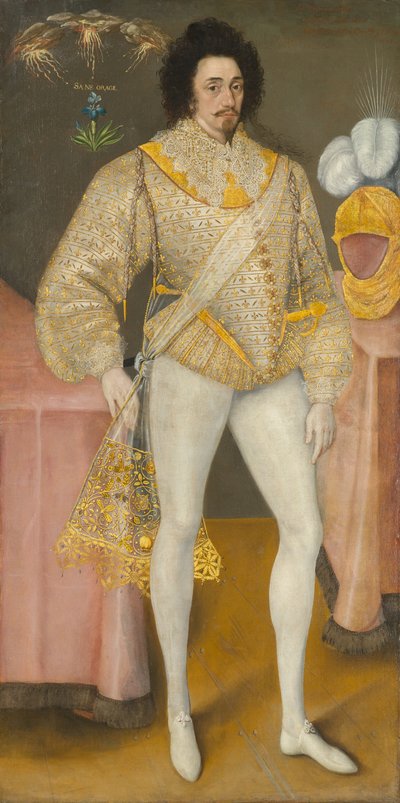 Portret van een man, mogelijk Sir Edward Stafford, circa 1590 door Unknown artist