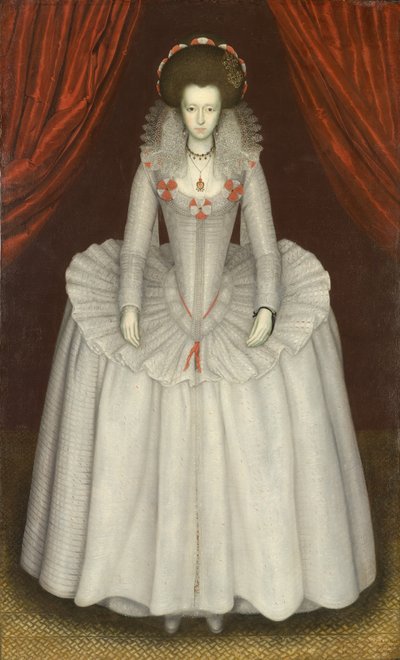 Portret van een vrouw, waarschijnlijk Ann Finch, Lady Twysden (1574-1638) door Unknown artist