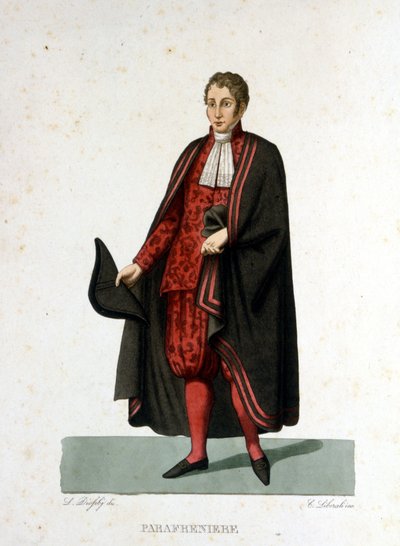 Portret van een pauselijk paleis van de Vaticaanse Staat. Gravure uit de 19e eeuw door Unknown artist