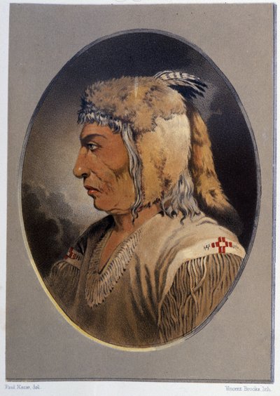 Portret van een indiaan: Man-Ce-Muckt - in 