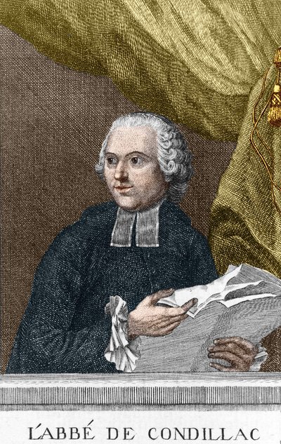 Portret van de abt Etienne Bonnot de Condillac (1715 - 1780) Franse filosoof door Unknown artist