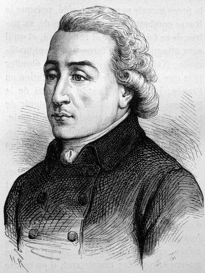 Portret van de Abt van Pradt (1759 - 1837). Gravure uit het einde van de 19e eeuw in 