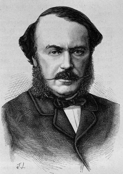Portret van de Hertog van Persigny (1808 - 1872). Gravure uit het einde van de 19e eeuw in 