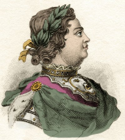 Portret van Keizer Peter I de Grote door Unknown artist