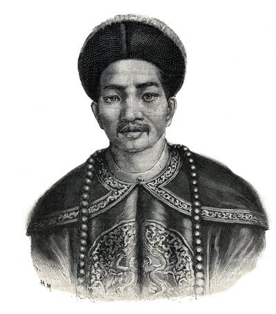 Portret van de keizer van Japan, Mutsuhito (Meiji Tenno) door Unknown artist