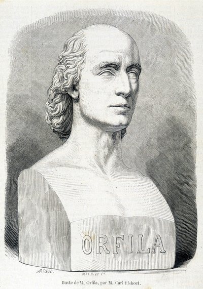 Portret van de Franse arts en chemicus Orfila (1787 - 1853). door Unknown artist