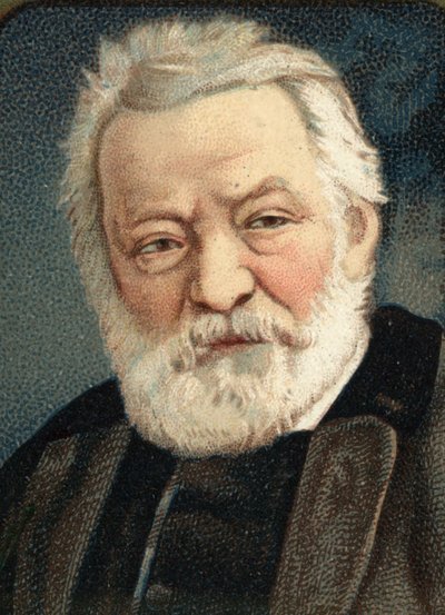 Portret van de Franse schrijver Victor Hugo (1802-1885). door Unknown artist