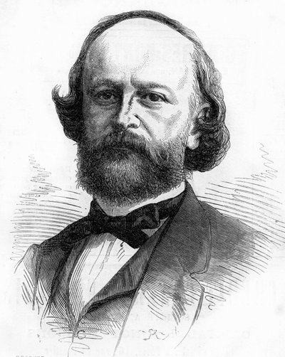 Portret van de Franse schrijver en letterkundige Edouard Fournier (1819-1880) door Unknown artist
