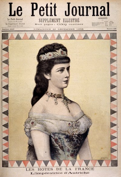 Portret van keizerin Elizabeth van Oostenrijk (Sissi) door Unknown artist