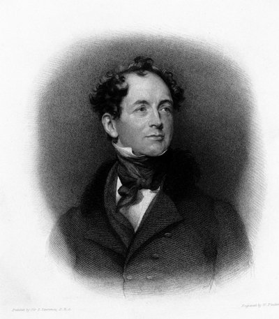 Portret van de Ierse dichter Thomas Moore door Unknown artist