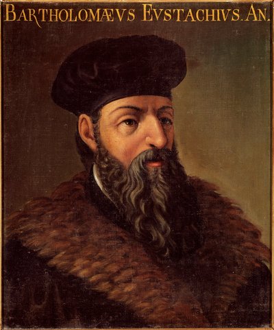 Portret van de Italiaanse anatoom en arts Bartolomeo Eustachi door Unknown artist