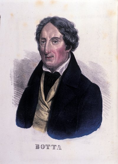 Portret van de Italiaanse arts en politicus Carlo Botta (1766-1837) door Unknown artist