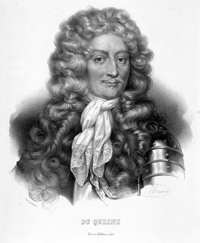 Portret van de Markies Abraham Duquesne, Franse zeeman (1610-1688) door Unknown artist