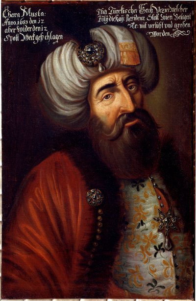 Portret van de Ottomaanse soldaat Pasha Kara Mustafa van Merzifon door Unknown artist