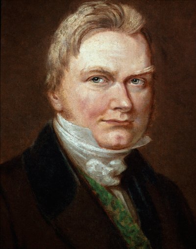 Portret van de Zweedse chemicus Jons Jacob Berzelius (1779-1848) door Unknown artist