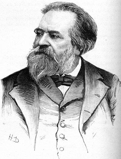 Portret van de schrijver Paul Bocage (1822-1887) door Unknown artist