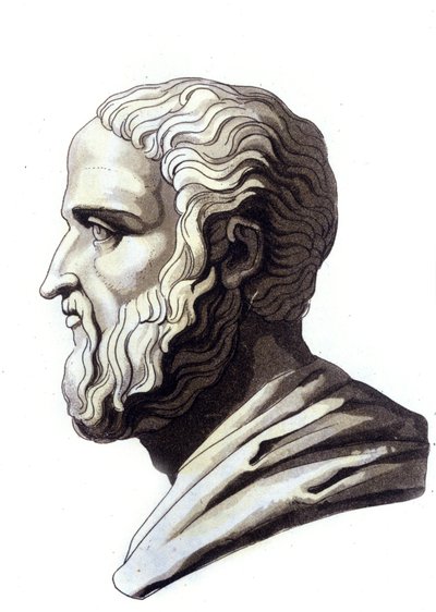 Portret van de Attische redenaar Isocrates (436-338 v.Chr.) door Unknown artist