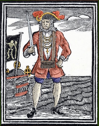 Portret van de piraat Bartholomew 