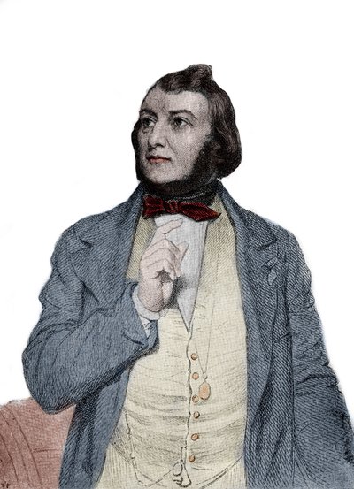 Portret van de dichter Jacques Boe, genaamd Jasmin (in het Occitaans Jacme Boer genaamd Gensemin of Jansemin). door Unknown artist