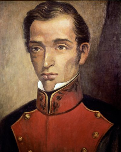 Portret van de politicus Francisco Garcia Salinas (1786-1841) Anoniem schilderij - 19e eeuw Mexico-Stad, Nationaal Historisch Museum, Chateau de Chapultepec door Unknown artist