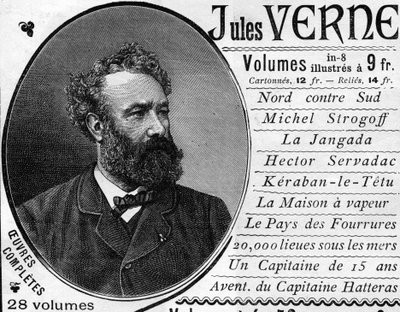 Portret van de schrijver Jules Verne (1828-1905) in 1887. door Unknown artist