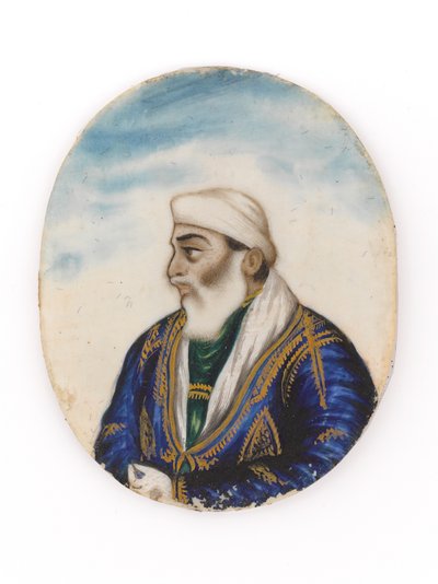 Portret, waarschijnlijk van Ayodeya Prasad, broer van Dina Nath door Unknown artist