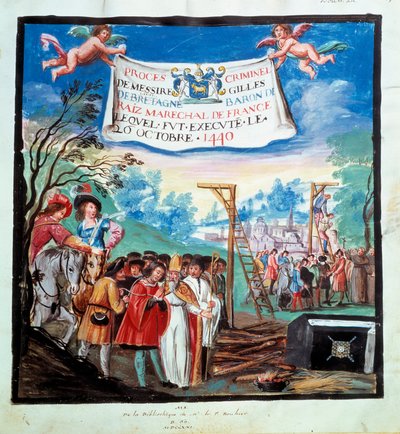 Proces van Gilles de Rais door Unknown artist