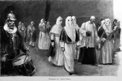 Processie van Corpus Domini naar Palermo door Unknown artist